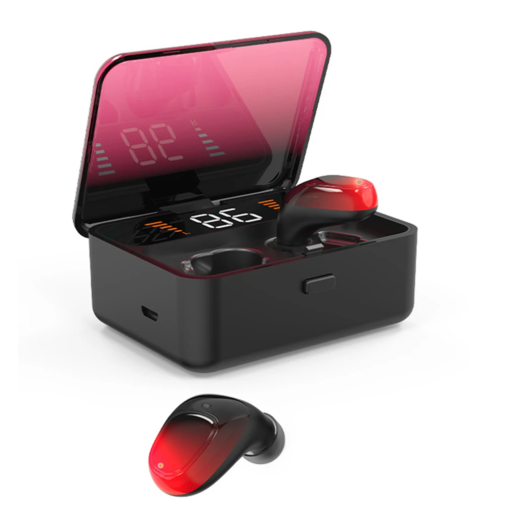 Новые Bluetooth наушники V5.0 Touch беспроводные наушники 9D стерео спортивные водонепроницаемые гарнитура громкой связи Мощный светодиодный дисплей