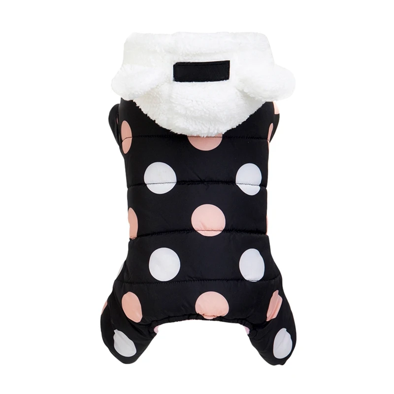 Теплое пальто для собак, утолщенная одежда с хлопковой подкладкой для осени и зимы, теплое пальто для маленьких и средних собак с большим карманом - Цвет: 00B