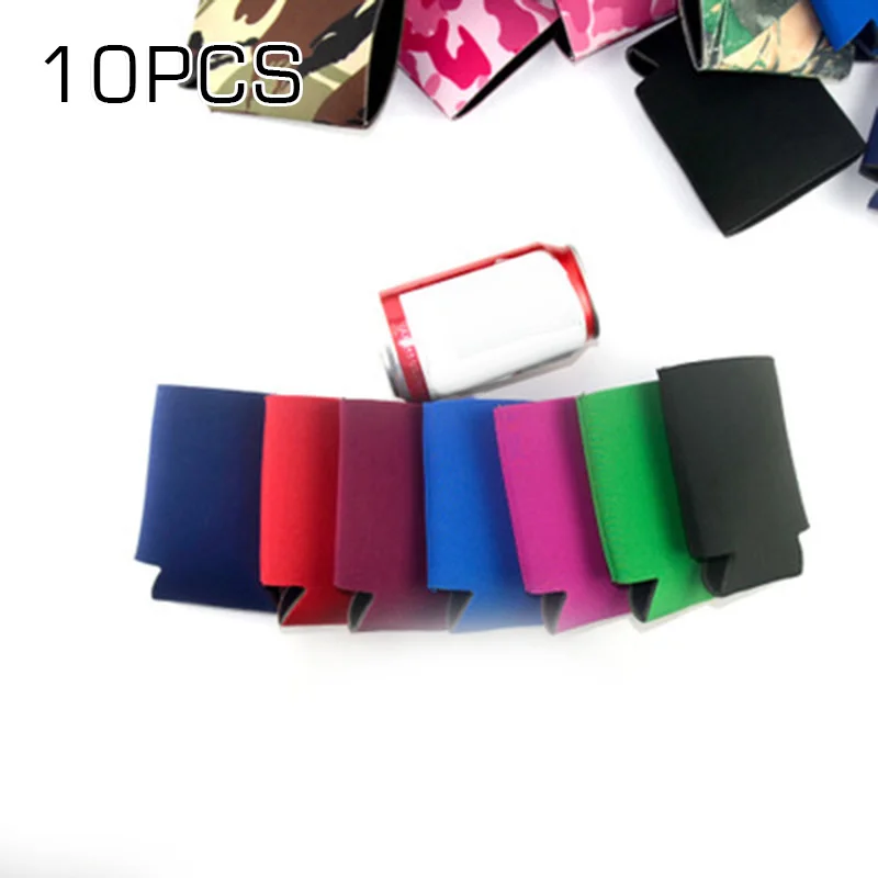 10pcs Cup sleeve 13*10CM Camping Beer Cola Can Water Bottle Holder Neoprene Heat Insulation Party Wedding Birthday