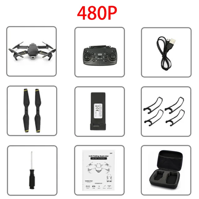 Дроны 1080P HD WiFi передача от первого лица Дрон высота держит одну кнопку возврата зарядное устройство для квадрокоптера VS gd89 камера для дрона квадракоптер дрон с камерой квадракоптер с камерой вертолет квадракопт - Цвет: 480P