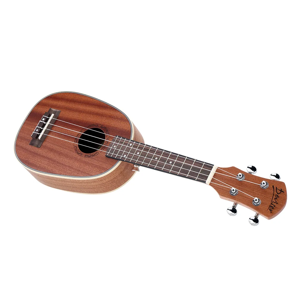 

High Quality 21" Pineapple-shaped Soprano Ukulele Durable Sapele Ukulele Ukelele Matte 4 Nylon Strings Rosewood Fingerboard