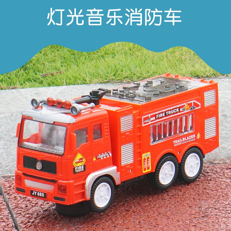

Children Electric Toys Fire Truck Model Sound Light Large Size Electric Engineering Car Stall Hot Selling