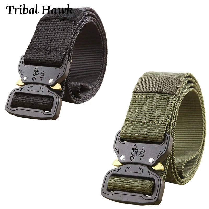 Ремень мужской нейлоновый 120 140 см с металлической пряжкой|Мужские ремни| |