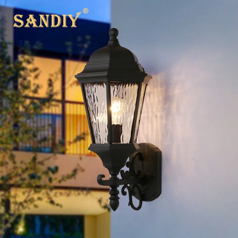 underwater lights for fountains SANDIY Outdoor Wall Light Europe Villa Retro Sconce E27 AC110V 220V Waterproof Exterior Garden Doorway Light Vintage Porch Lamp underwater dock lights