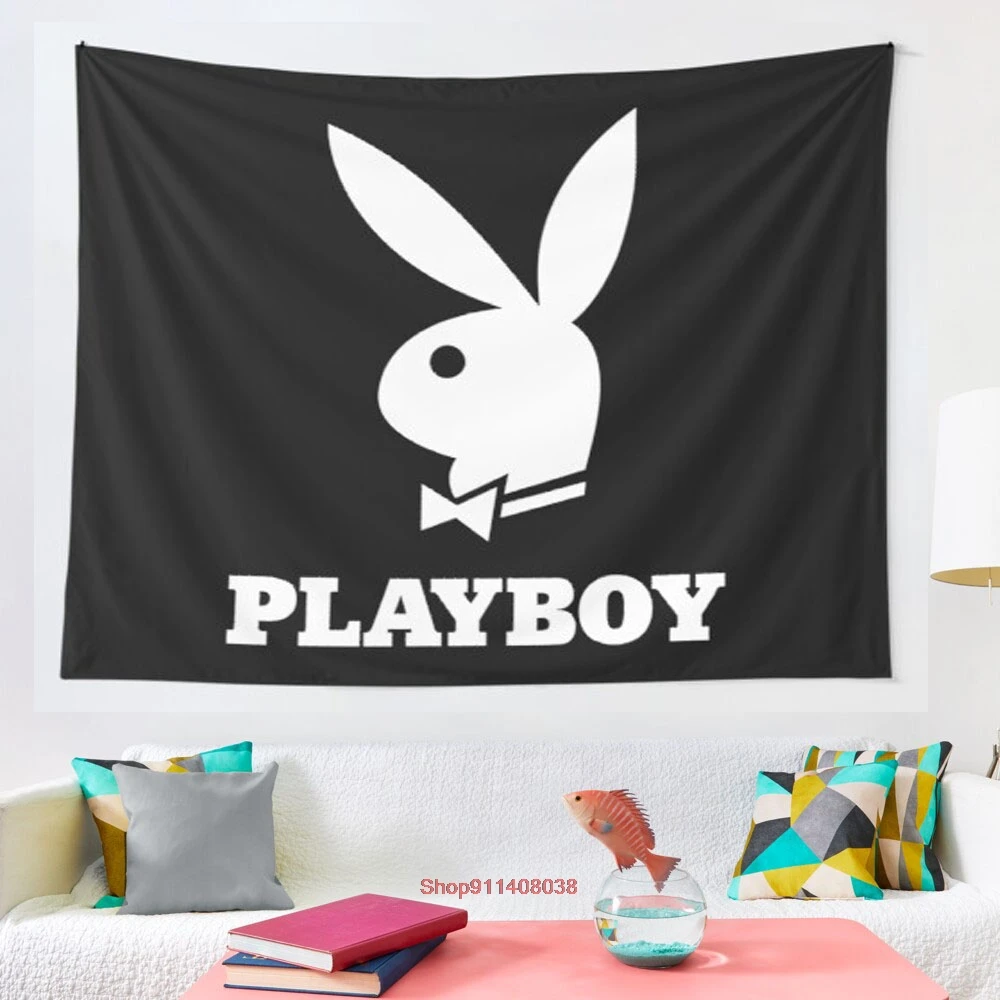 Белое гобеленовое одеяло Playboy Bunny украшение | Дом и сад