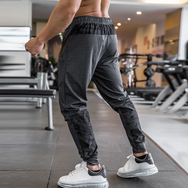 Muscle Alive Mens Gym Baggy Pants for Bodybuilding Fitness Sports Trousers  and