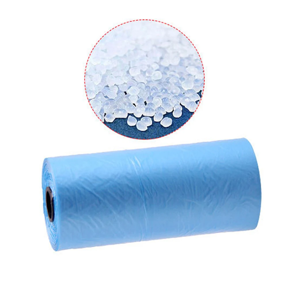 15pcsRoll Dog Poop Bag Pet Pick Up Plastic Garbage Bags Thick Convenient Outside Toilet Clean Waste Trash Bag Garbage Dispenser (10)