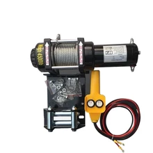 Treuil électrique pour véhicule tout terrain 12v 24v, pour autosauvetage, 4000 lbs
