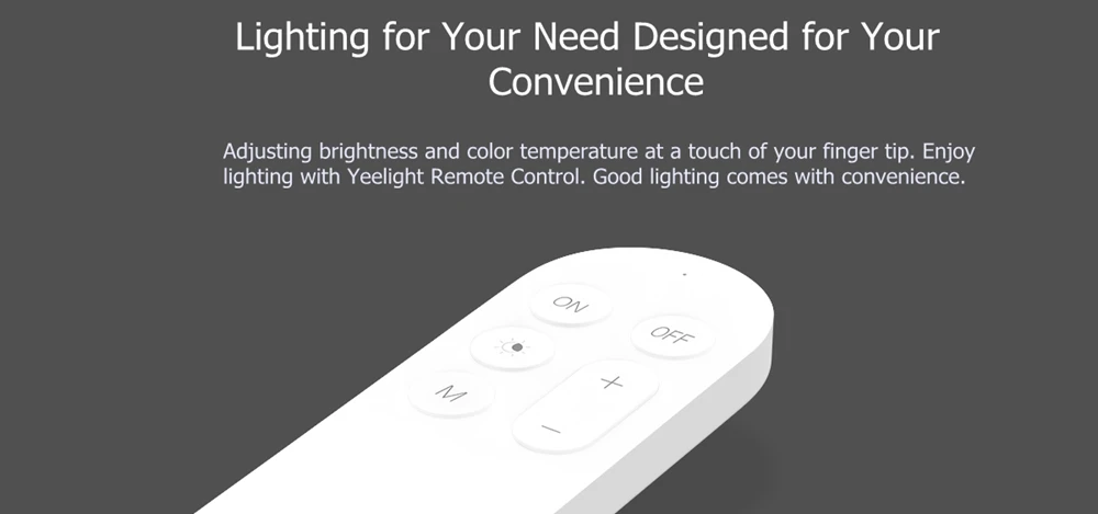 Yeelight пульт дистанционного управления передатчик для Смарт светодиодный потолочный светильник регулируемый цвет и яркость простой дизайн