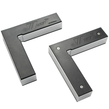 

2Pcs 90 Degree Aluminum Alloy Right Angle Clamp L-Square Holder Ruler Clamping Square Woodworking Fixture Corner Clamping Tools