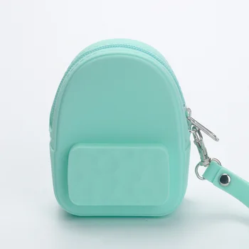 

New Fashion Portable Lovely Silicone Head phones New Storage Package Coin Purse Wallet Children Candy Color Bag