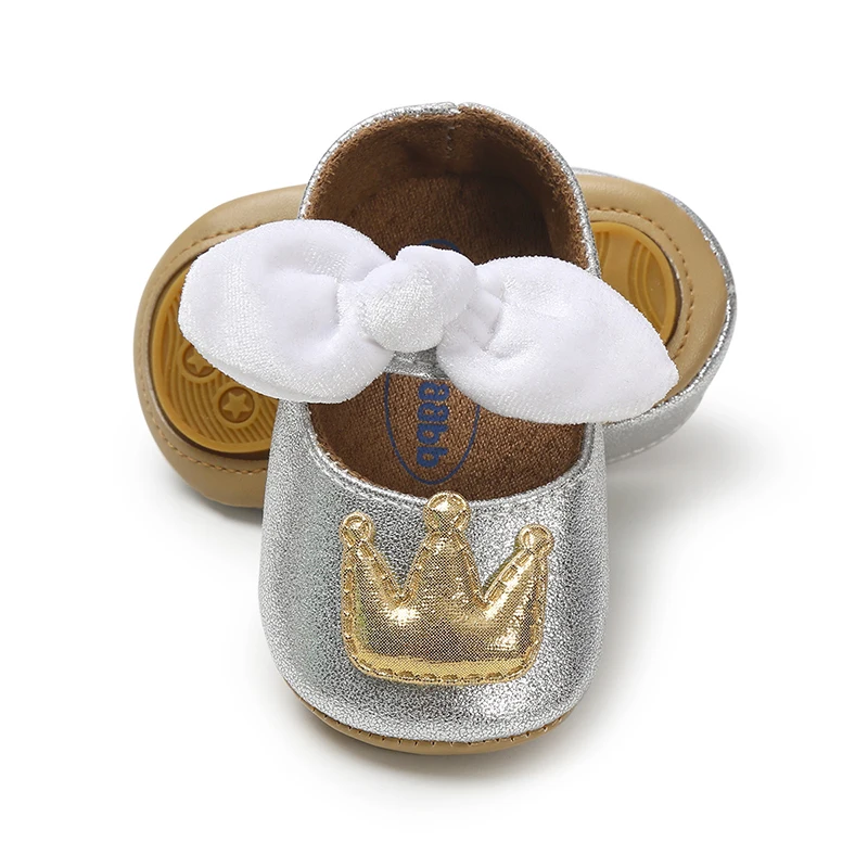 Повседневная обувь для новорожденных из искусственной лакированной кожи; цвет РОЗОВЫЙ, золотистый; обувь для малышей; обувь принцессы с