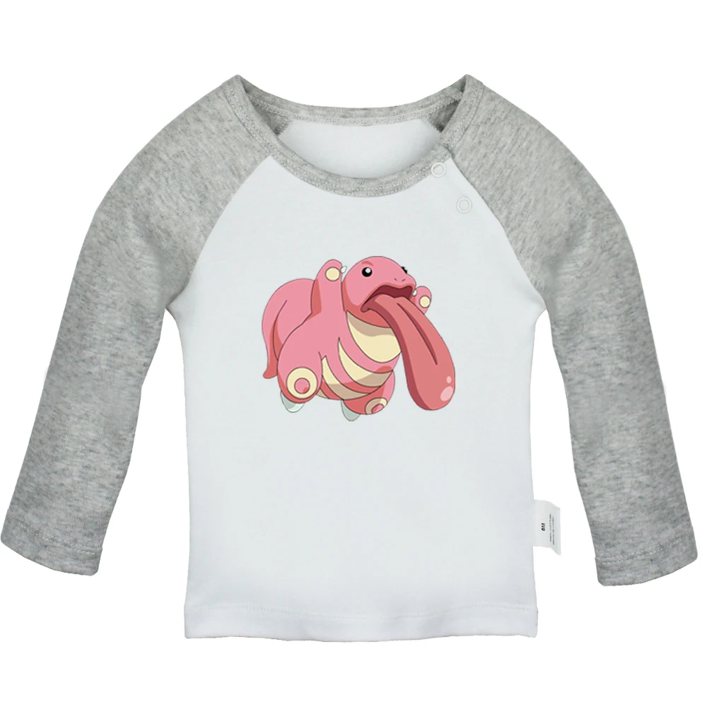 JcBabyYCG955C Милые футболки с покемонами Togepi Jigglypuff Chansey Ditto Gengar Lickitung для новорожденных; футболки с длинными рукавами с графическим принтом для малышей - Цвет: JcBabyYCG955C