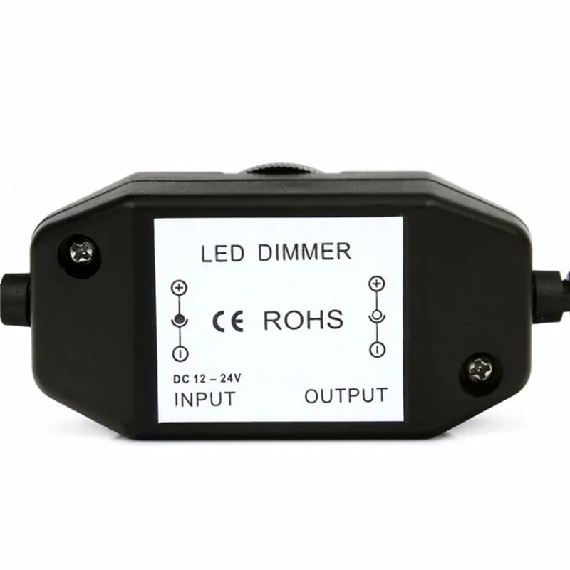 Светодиодный затемнитель DC12-24V светодиодный яркие полосы отрегулируйте переключатель контроллер разъем для 2835 5050 одноцветный светодиодный светильник