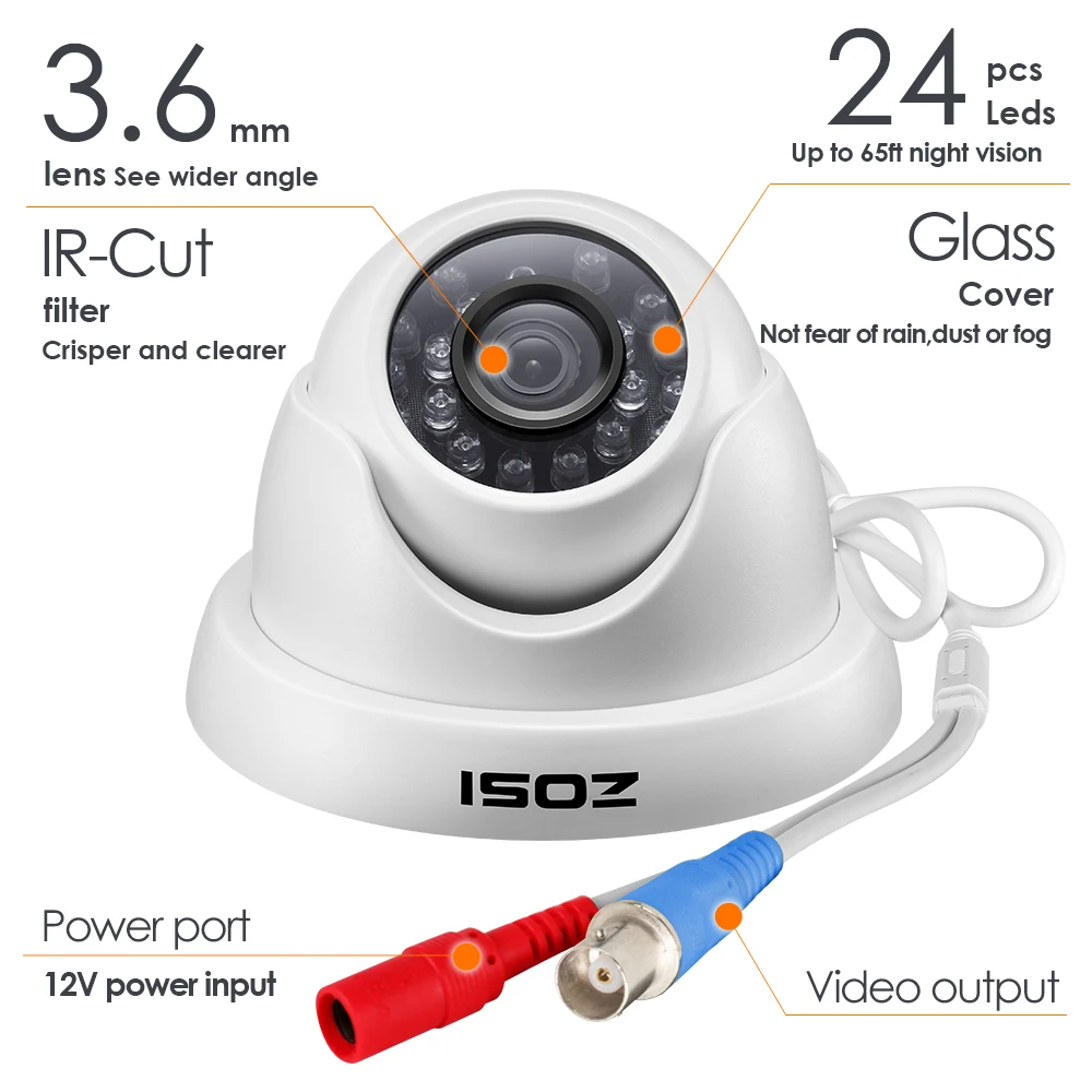  ZOSI 1080P CCTV Camera System 4CH 1080P DVR System with 2x Outdoor 2MP Video Security Cameras 2CH H - 4.00006E+12