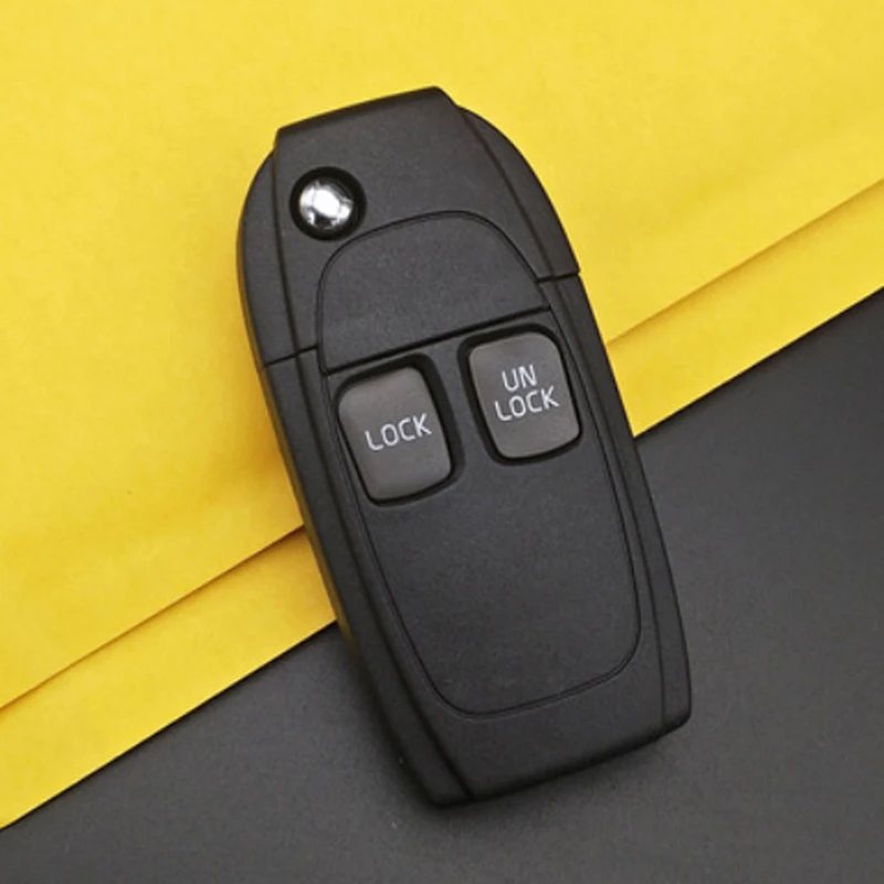 2 Button OkeyTech для Volvo S60 XC90 V50 S40 V70 S60 S70 S80 XC70 модифицированный откидной Складной автомобильный ключ чехол NE66 лезвие отправка переключателя - Цвет: 2 Button