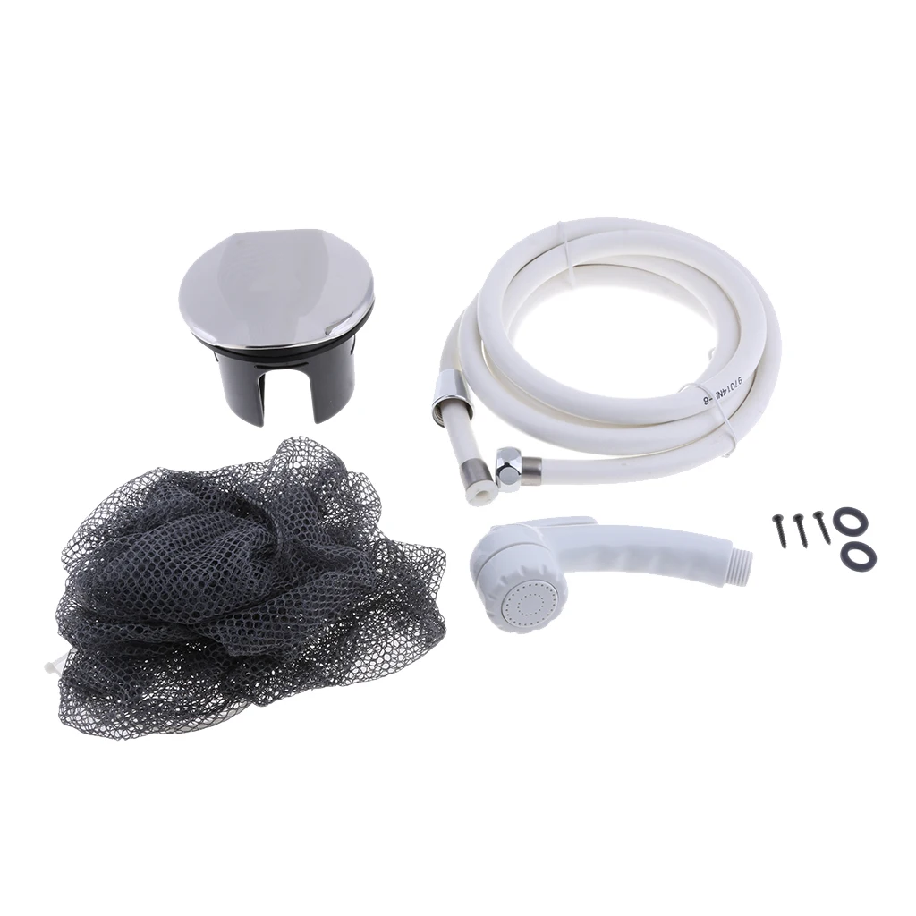 RV Boat Marine Transom Shower Lid with 180cm Length Hose & Shower Sprayer