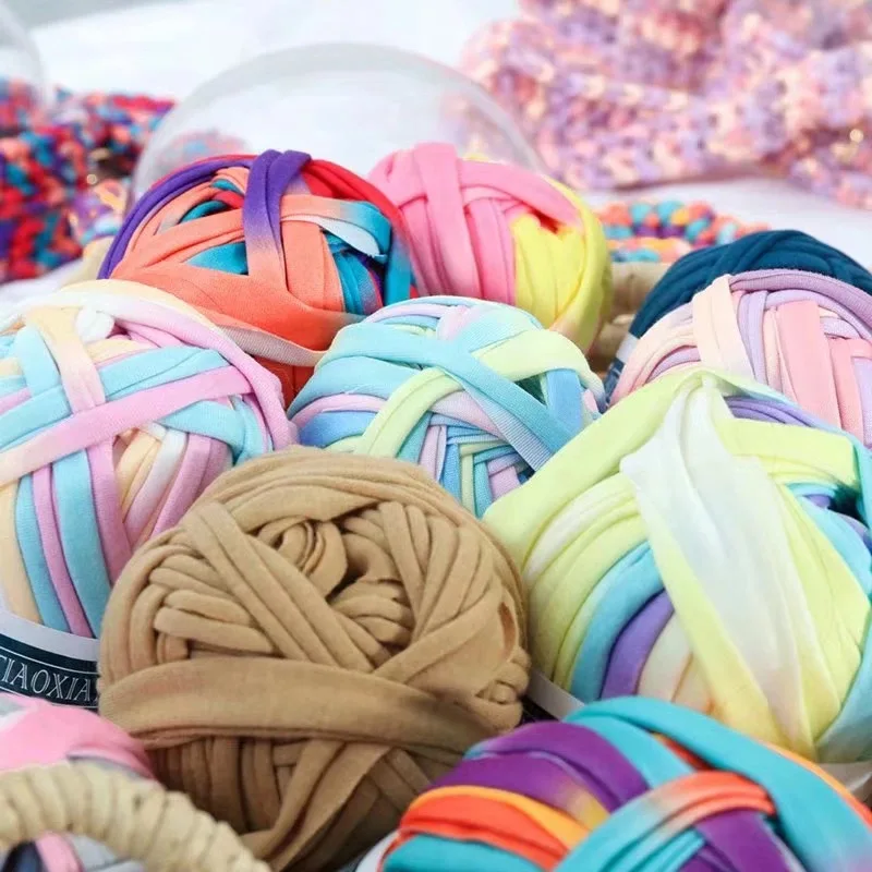 100g Hand-knit Woven Thread Thick Basket Blanket Carpets Yarn Cozy Cotton Wool Knitting tapBraided DIY Crochet Fancy Cloth Yarn