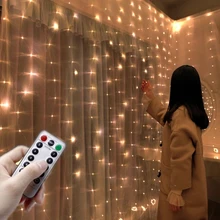 

3M USB LED Curtains Festoon Led Light Garlands Christmas Lights Christmas Decorations 2021 String Lights New Year Street Garland