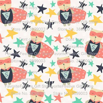 

Cartoon super Design star Pattern Handmade Patchwork baby Fabric Printed Cloth Sewing Quilting DIY Needlework Material
