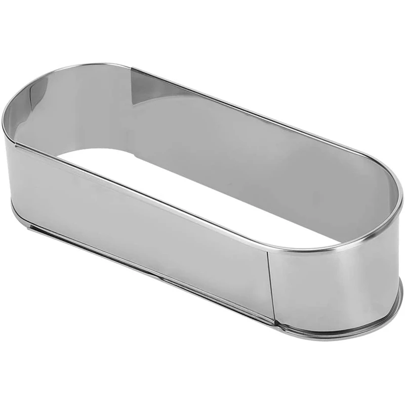 Cake Mold Long Oval Retractable Mousse Baking Ring Pastry Dessert DIY Mould Kitchen | Дом и сад