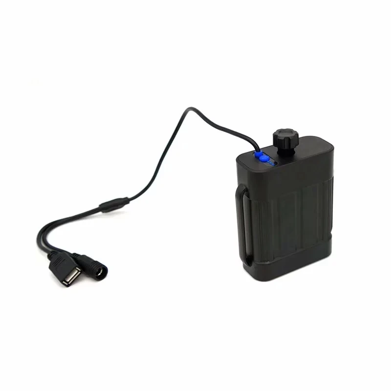 DC USB 2x26650/18650 держатель отсек водонепроницаемый батарейный блок питания чехол Коробка для велосипеда головной светильник велосипедный светильник телефон