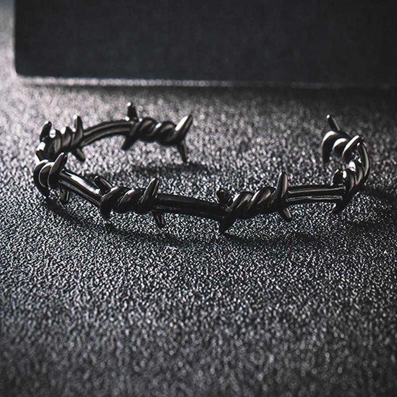 BC ювелирные изделия для мужчин искусственная кожа проволока титановая сталь