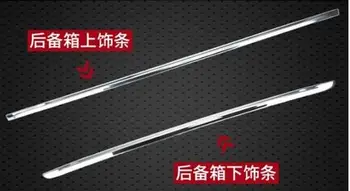 

Suitable for 2015-2017 for Skoda Octavia bright trunk trim tail door bright stainless steel bright