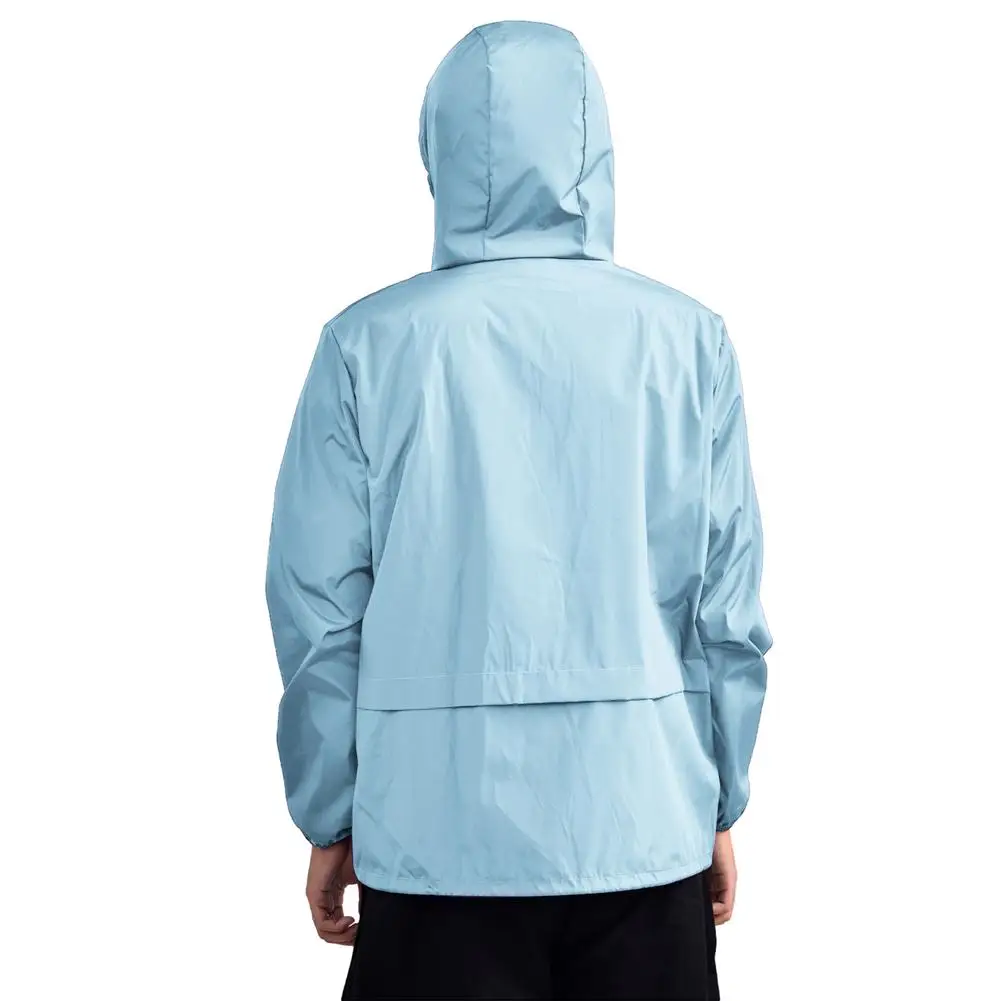 New Impermeable Rain Jacket Rain Jacket Men Women Hooded Caps Raincoat Windproof Lightweight Windbreaker Bike Sports Jackets 2