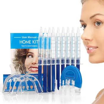 

3ml Pro Teeth Whitening Gel Tooth Whitener Dental Oral Bleaching Kit with LED Light