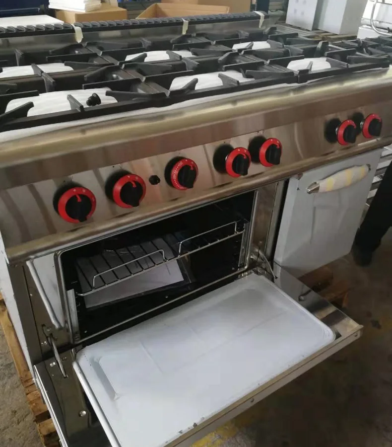 GH-797A Vertical Gas Six-headed Cooker Furnace Commercial Furnace Natural Gas Six-eyed Clay Pot Rice Food Processor Machine