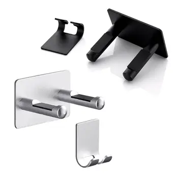

1Set Bath Aluminium Storage Hanger Wall Mount Hair Dryer Holder Power Cable Hook 67JB