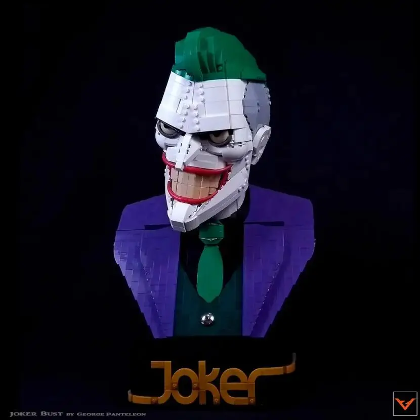 Фигурки героев MOC Joker бюст DC конструктор супергероя кирпичная игрушка подарок для