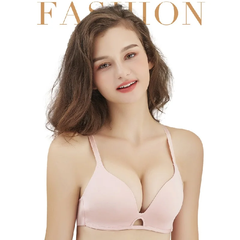 

Solid Color Hollow Out Wireless Soft Bra Sexy Lingerie Comfort Adjusted Bralette Seamless Push Up Bras For Women Soutien gorge