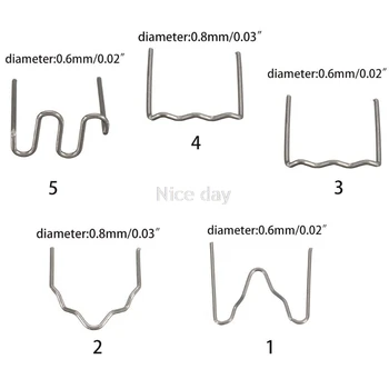 

100Pcs/Pack Pre-Cut Stapler Hot Car Bumper Repair Nail Welding Wire Welder Patch Mr13 20 Dropship