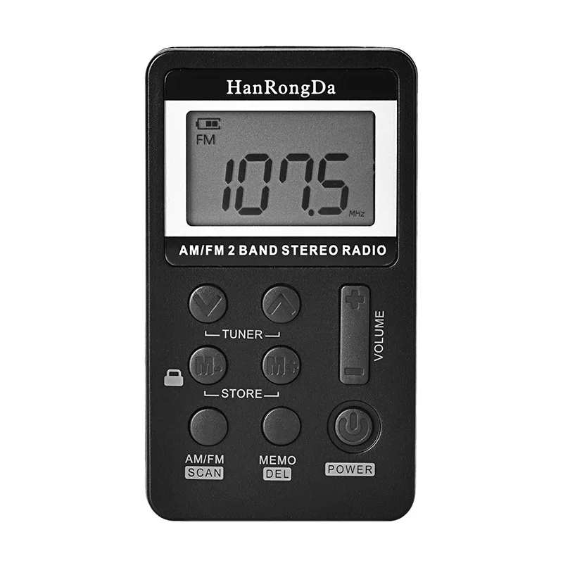 Светодиодный портативный fm радиоприемник FM MW музыкальный плеер цифровой мини