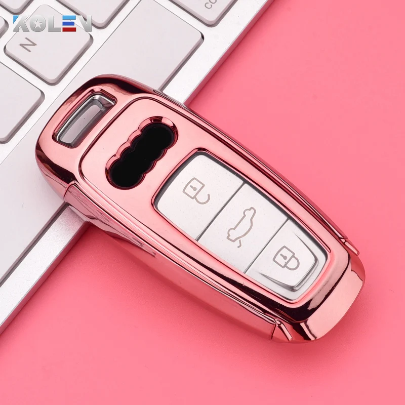 Nuova copertura della cassa chiave a distanza dell'automobile del PC di TPU per Audi A6 A7 A8 e-tron C8 Q8 2018 2019 2020 accessori automatici della protezione del supporto chiave - Haff8ce68d13c4e0795a8e5badfafd9dc7