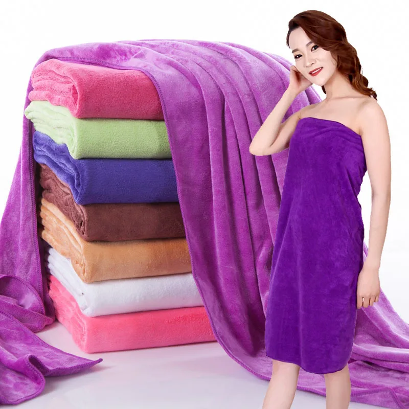 120X200 cm extra thick microfiber bath towel, super soft, absorbent and quick-drying towel, suitable for bathroom, spa and gym 2