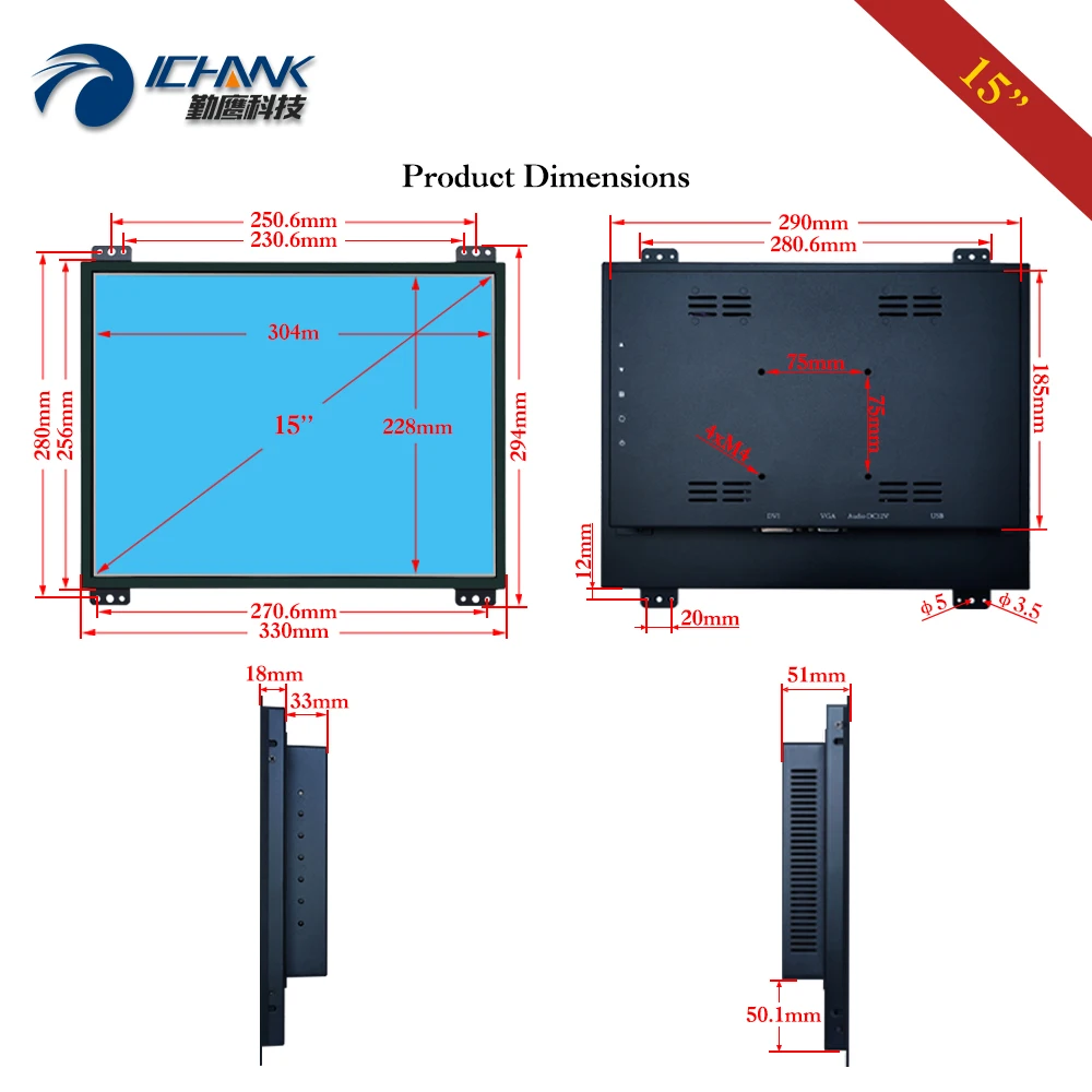     Ӻ  , 15 ġ PC  , VGA USB   ġ LCD ũ K150TC-DUV-2