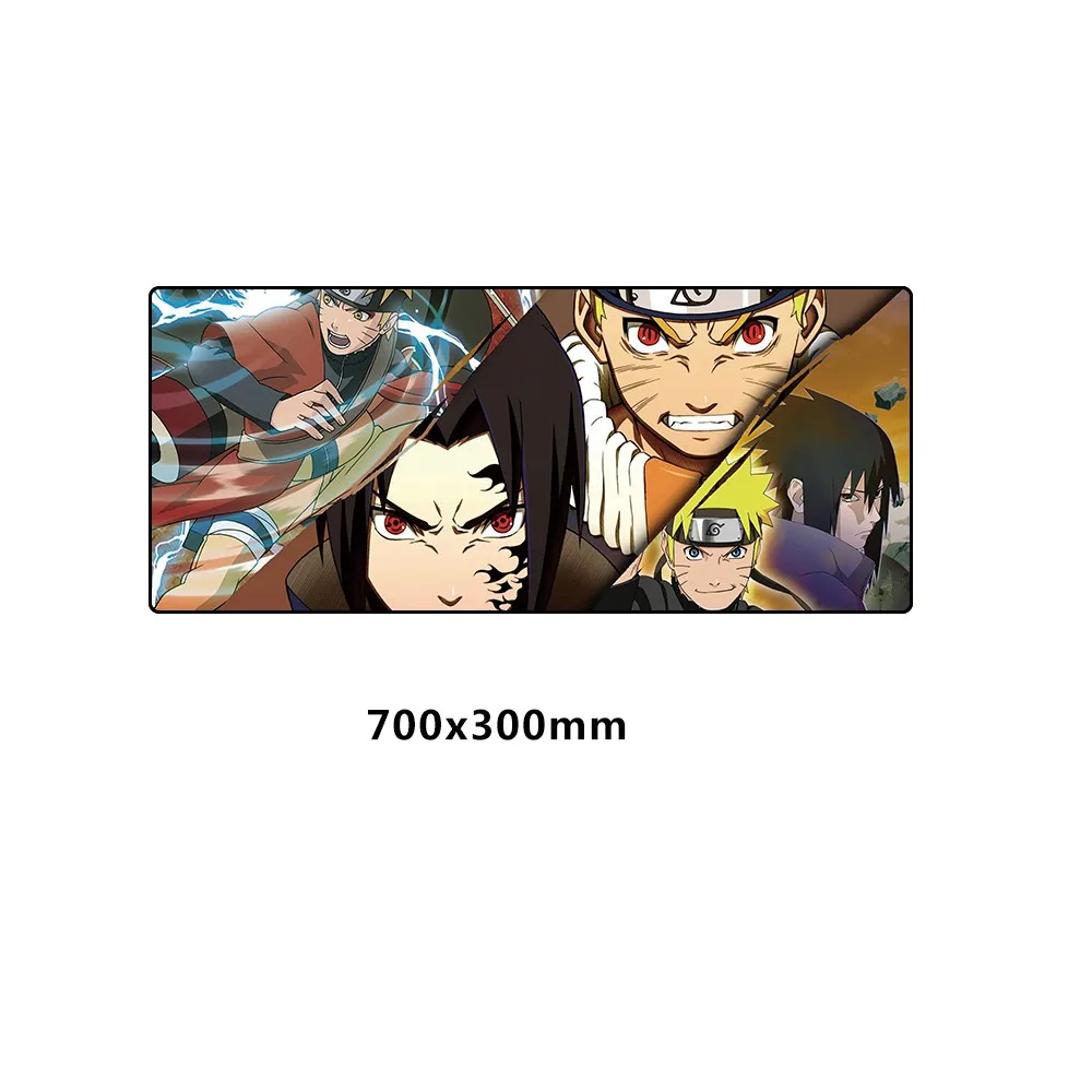 Naruto Mouse Pad Anime Pad Computer Keyboard Large Rubber XL Mousepad Gaming Padmouse Gamer Need for Speed Mouse Mats 700x300MM - Цвет: HYRZ-006