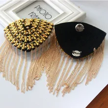 Epaulette/epaulet плечо/charreteras bling ручной работы kpop аксессуары для одежды костюм декоративные Броши/brosche