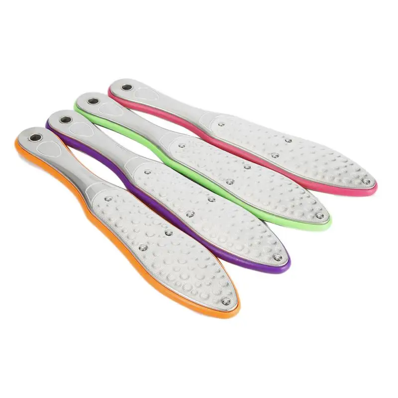 1 шт./лот двухсторонний Рашпиль из нержавеющей стали для ног пилка пятки средство