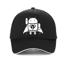 Android бейсболка креативная Мужская и женская пародия смешная шапка крутая хипстерская Стильная мужская Android Супермен регулируемая бейсболка