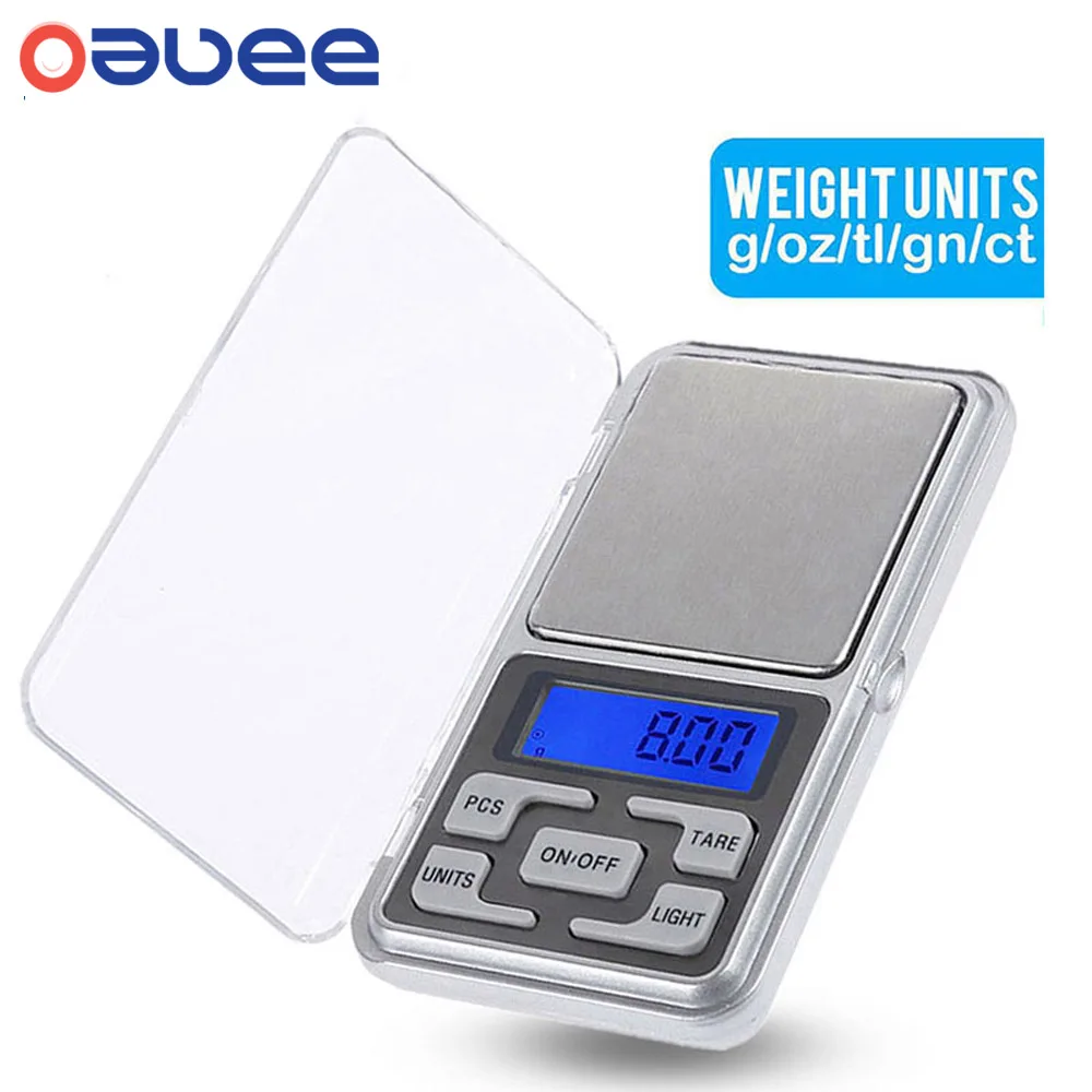 100g/200g/300g/500g X 0.01g /0.1g Jewelry Pocket Scales High Precision