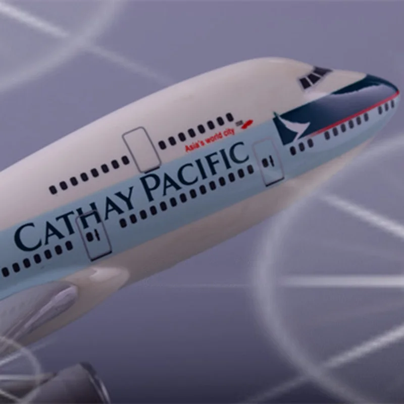 32 см 1: 172 масштаб Boeing B747 CATHAY тихий авиалиний B 747 авиационная модель самолета w базовый сплав самолет коллекционная