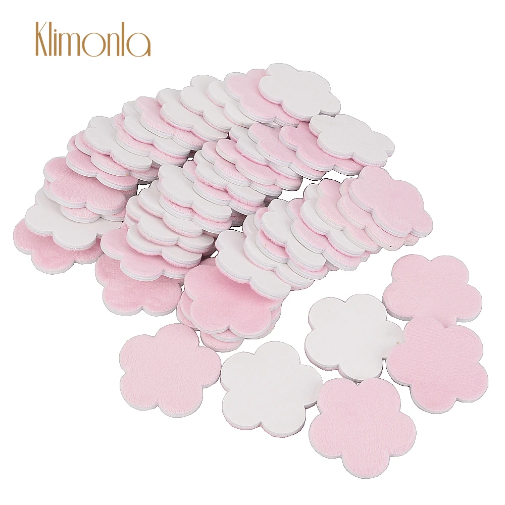 

200Pcs/Pack Pink Side Flocking Cloth Nail File 240 Grit White Sanding Sandpaper UV Gel Polish Buffing Pedicure Nail Care Salon