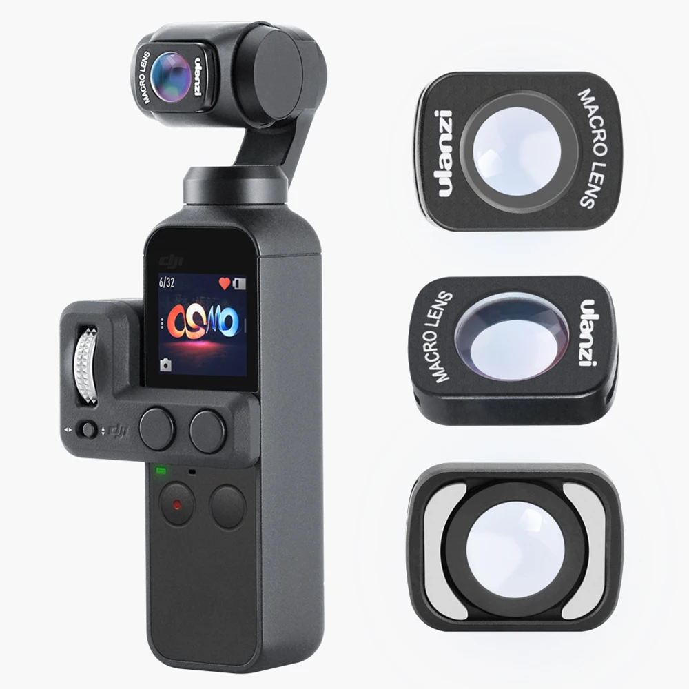 

Ulanzi Magnetic Large Wide-angle lens / macro lens / fisheye lens for DJI OSMO POCKET, Osmo Pocket Accessories OP-8 OP-6 OP-5