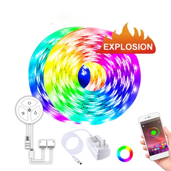 

LED Smart Strip Light 5M 10M Waterproof Special RF433 Controller RGB 5050 LED light strips Phone App Controlled Music Light