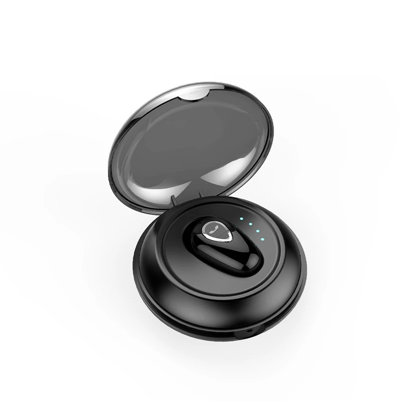 

Fanshu Bluetooth Earphone Mini Invisible Stereo in-Ear Headset Wireless Single Headphone Sports Earbud with Mic Noise Cancelling