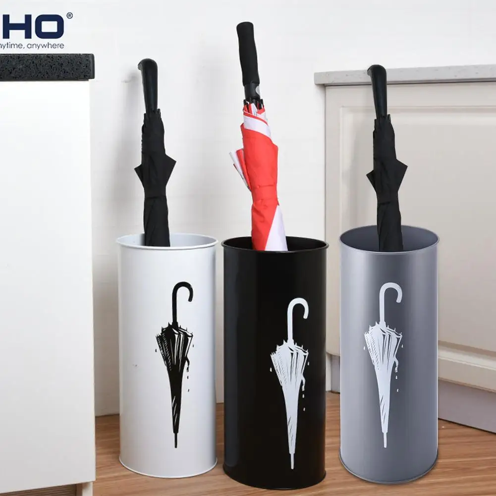 

Household Simple Iron Round Umbrella Stand Moisture Storage Bucket Storage Umbrella Receiving Rack Umbrella Rack